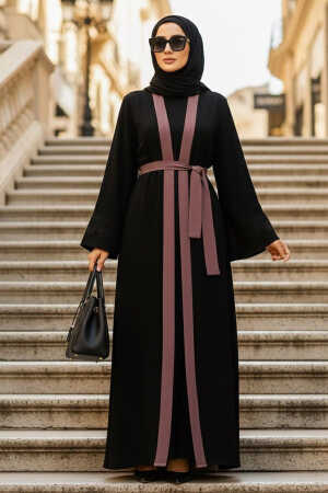 Dusty Rose Plus Size Abaya 55440GK 