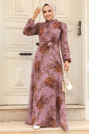 Dusty Rose Plus Size Dress 27921GK - 2