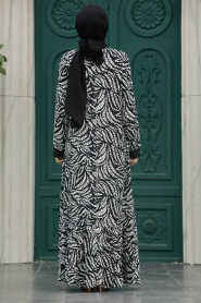 Neva Style - Ecru High Quality Dress 22970E - Thumbnail