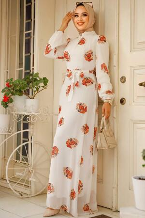 Ecru High Quality Dress 27937E - 1