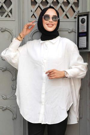 Neva Style - Ecru Hijab Turkish Tunic 10236E - 1