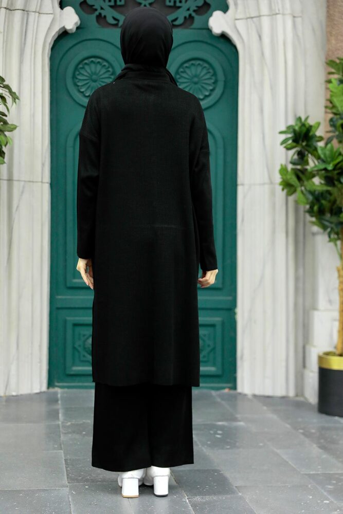 Neva Style - Ecru Knitwear Hijab Turkish Dual Suit 34181S - 3