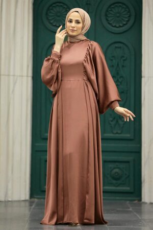 Elegant Brown Islamic Clothing Prom Dress 60201KH - 1