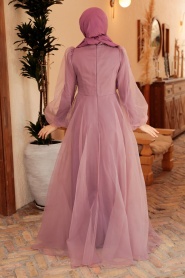 Neva Style - Elegant Dusty Rose Muslim Engagement Dress 22540GK - Thumbnail