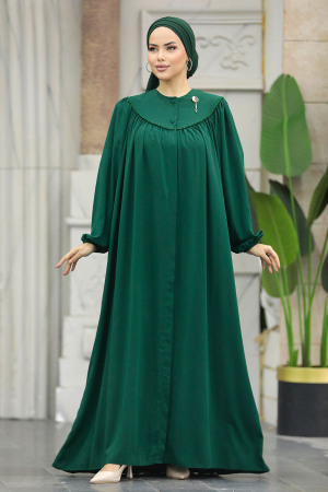 Emerald Green Plus Size Abaya 20134ZY - 1
