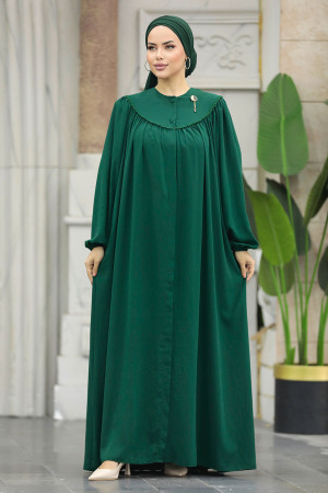 Emerald Green Plus Size Abaya 20134ZY - 2