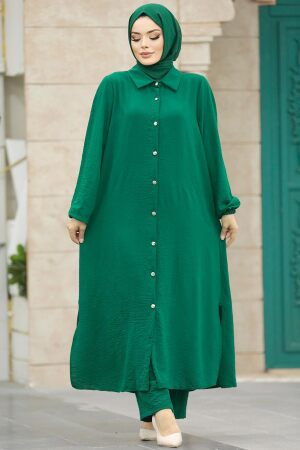 Emerald Green Plus Size Dual Suit 10101ZY 