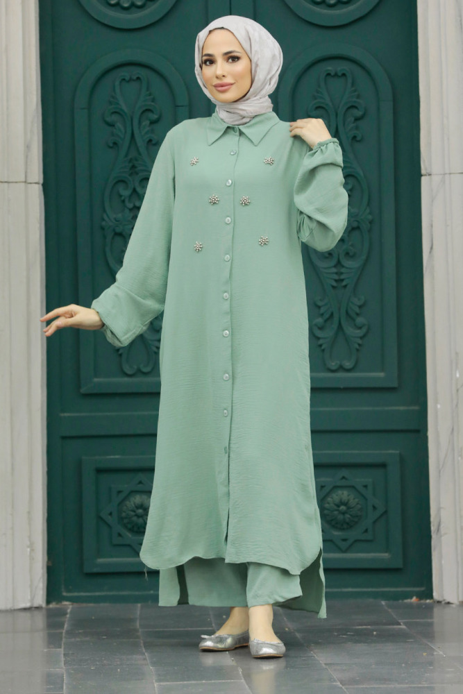 Emerald Green Plus Size Dual Suit 12082CY - 4