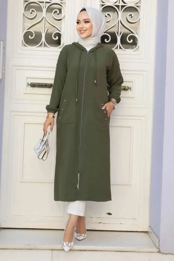 Emerald Green Women Coat 511ZY - 1