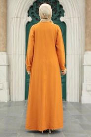 Neva Style - Ensemble Double Hijab Orange 52221T - Thumbnail