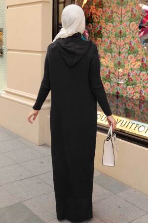 Neva Style -Ensemble Double Tricot Hijab Noir 15030S - 2