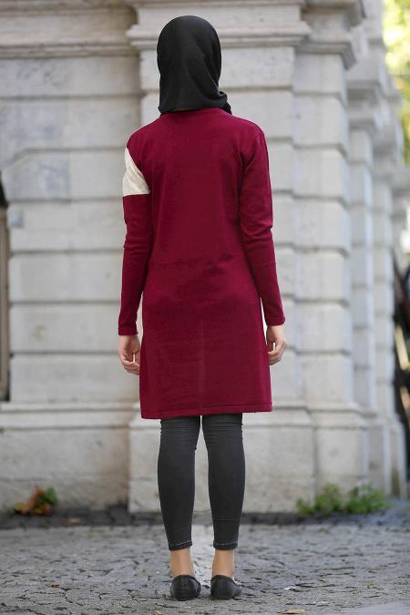Neva Style - Fuchsia Hijab Trico 15081F - 2