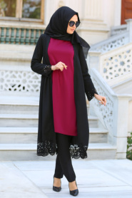 Neva Style - Fuchsia Hijab Tunic 2104F - Thumbnail