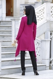 Neva Style - Fuchsia Hijab Tunic 2884F - Thumbnail