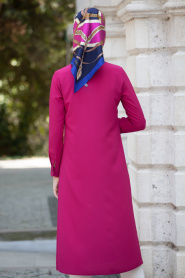 Neva Style- Fuchsia Hijab Tunic 5034F - Thumbnail