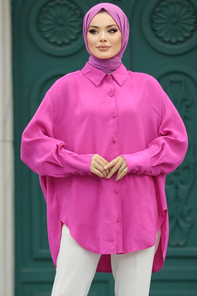 Fuchsia Hijab Turkish Tunic 10236F - 1