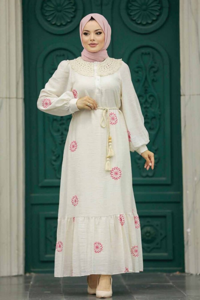 Fuchsia Long Sleeve Dress 13441F - 3