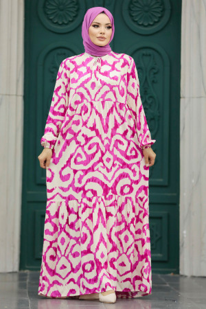 Fuchsia Plus Size Dress 6193F - 2