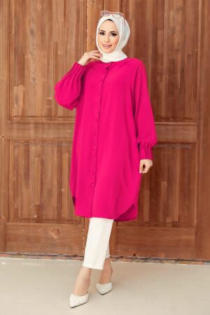 Fushia Hijab Turkish Tunic 6312F - 1
