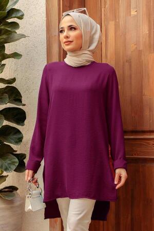 Neva Style - Fuşya Tesettür Tunik 2146F - 1