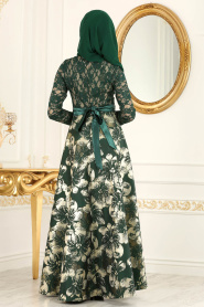 Neva Style - Green Evening Dress 2698Y - Thumbnail