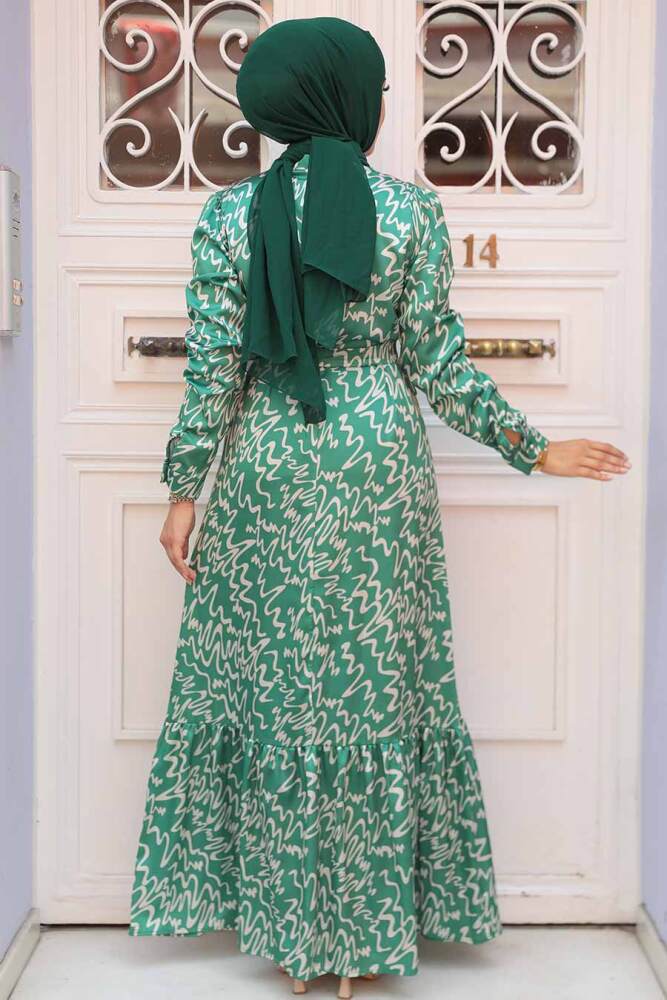 Green High Quality Dress 3430Y - 3