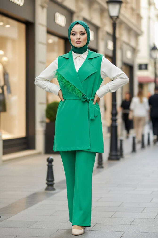 Green High Quality Dual Suit 5916Y - 1