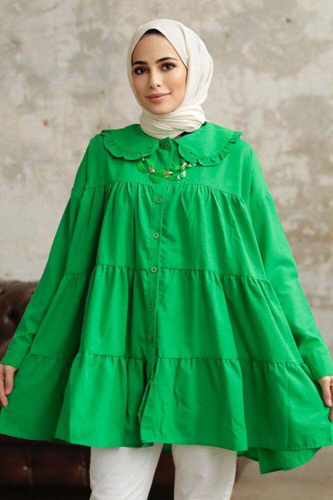 Green Long Sleeve Tunic 11281Y - 2