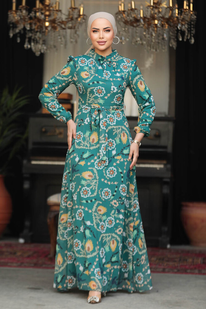 Green Plus Size Dress 279326Y - 3