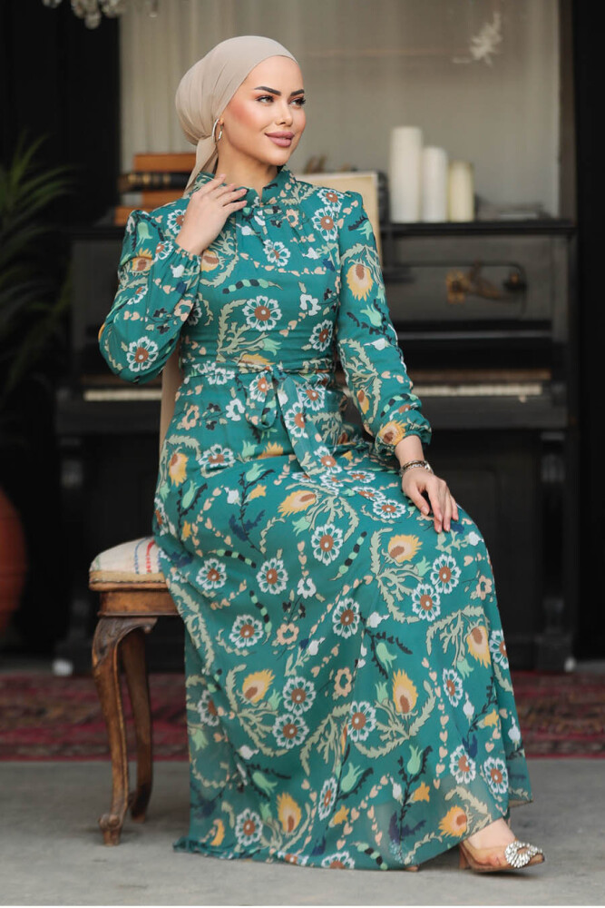 Green Plus Size Dress 279326Y - 4