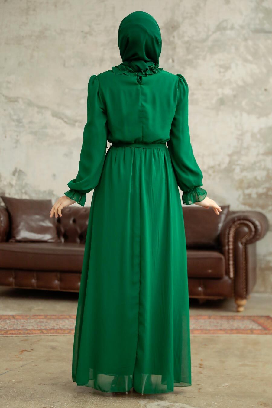 Neva Style - Green Plus Size Dress 2971Y
