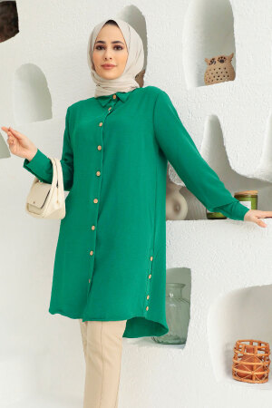 Green Plus Size Tunic 1148Y - 1