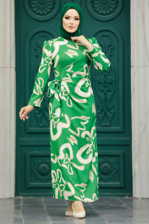 Green Women Dress 5939Y - 1