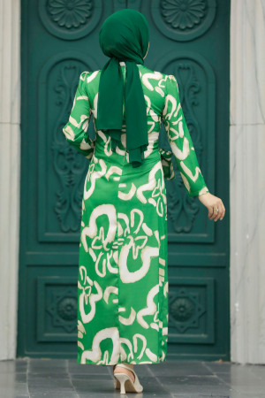 Green Women Dress 5939Y - 3