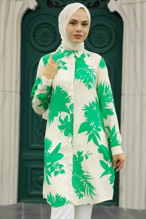 Neva Style - Green Women Tunic 11590Y - 2