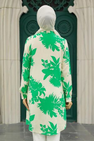 Neva Style - Green Women Tunic 11590Y - 3