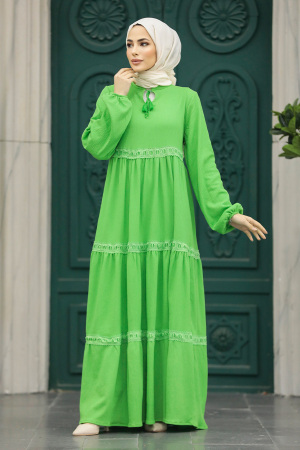 Green Women Dress 5842Y - 2