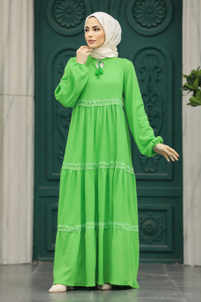 Green Women Dress 5842Y - 2