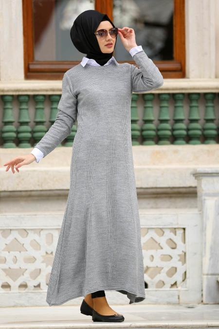 Neva Style - Grey Hijab Trico 2561GR