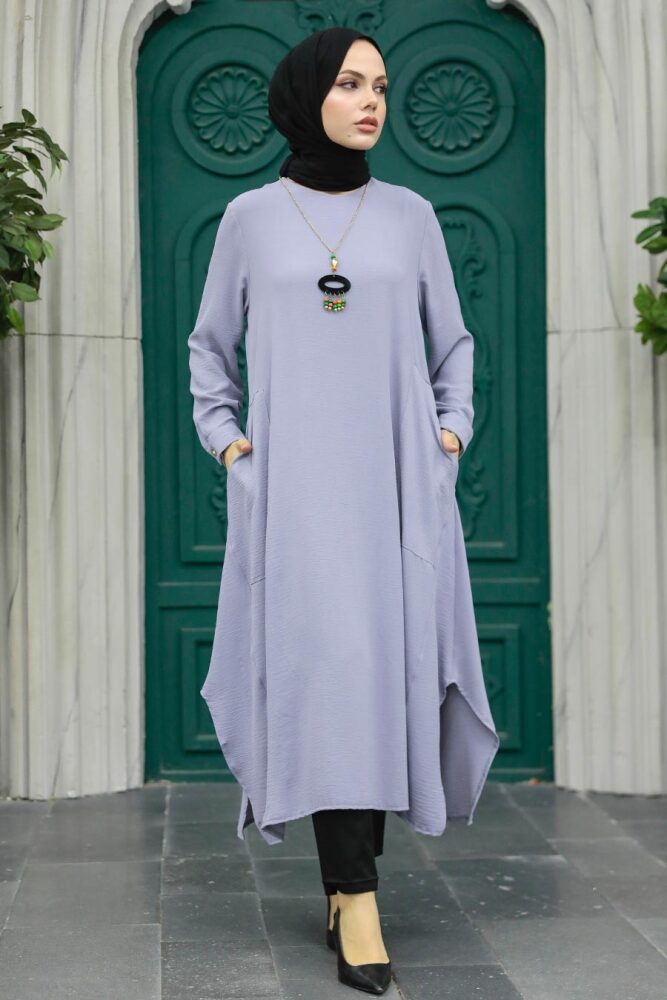 Grey Muslim Tunic 2450GR - 2