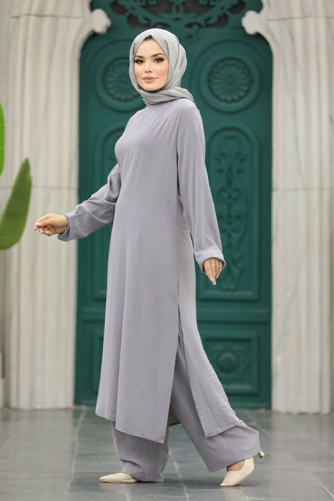 Grey Plus Size Dual Suit 65874GR - 1