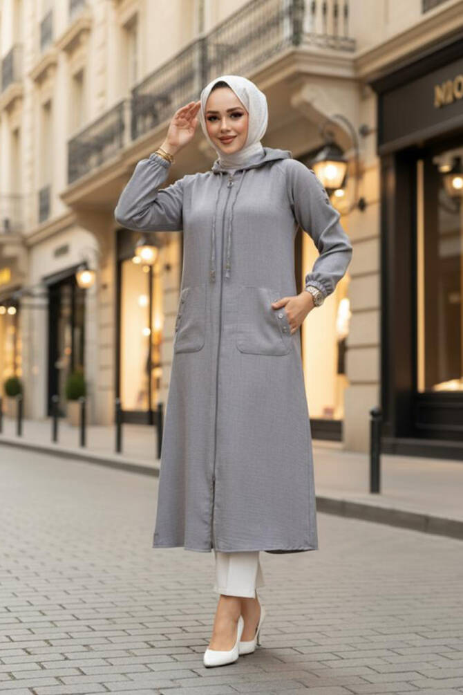 Grey Women Coat 511GR - 1