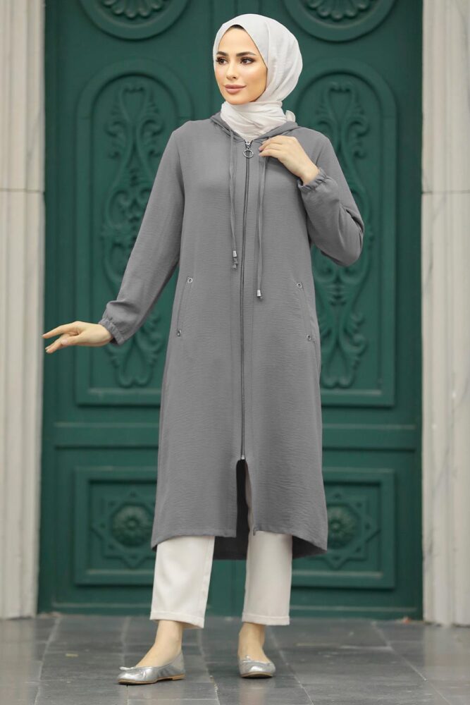 Grey Women Coat 539GR - 1