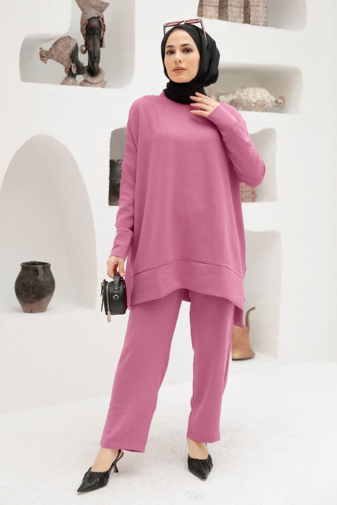 Neva Style - Gul Kurusu Tesettür İkili Takım 13010GK - 1