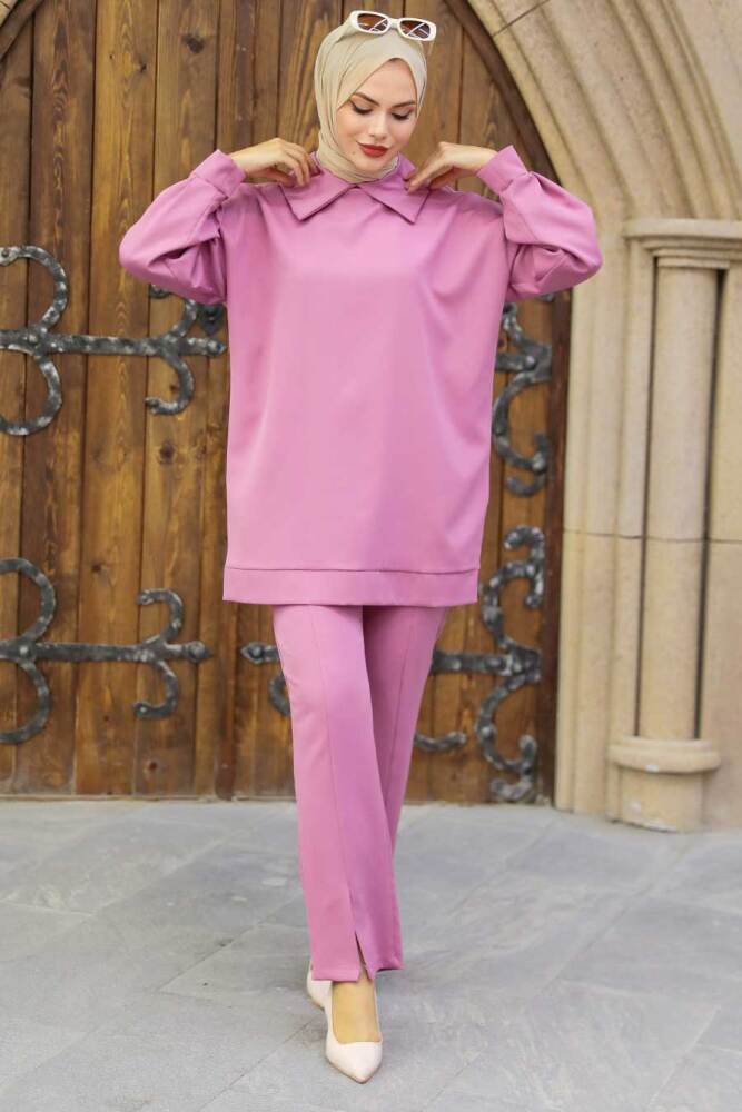 Neva Style - Gül Kurusu Tesettür İkili Takım 5211GK - 2