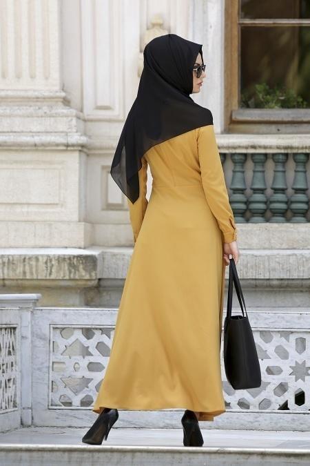 Neva Style - Hardal Elbise - 3