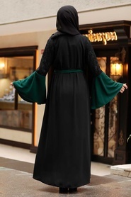 Neva Style -Hijab Abaya Vert 55510Y - Thumbnail