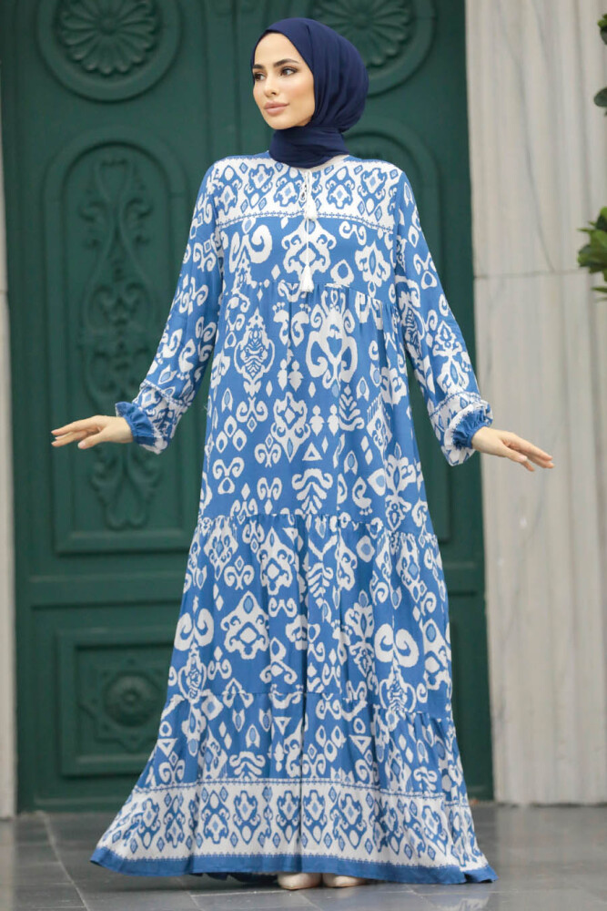 İndigo Blue High Quality Dress 50006IM - 1