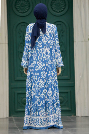 İndigo Blue High Quality Dress 50006IM - 4