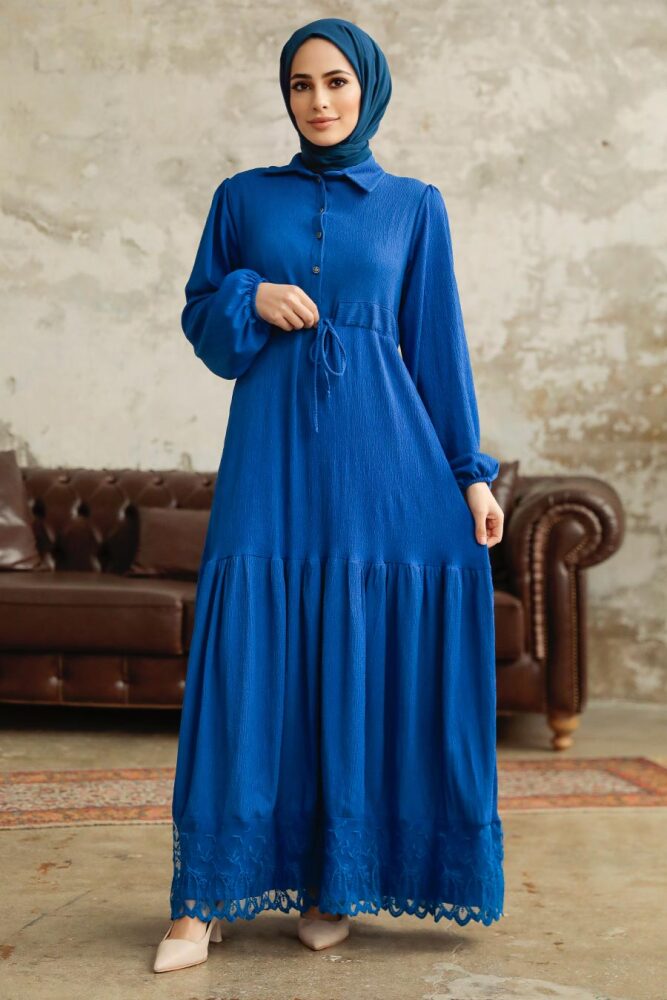 İndigo Blue High Quality Dress 5878IM - 1